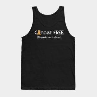 Cancer FREE- Appendix Cancer Gifts Appendix Cancer Awareness Tank Top